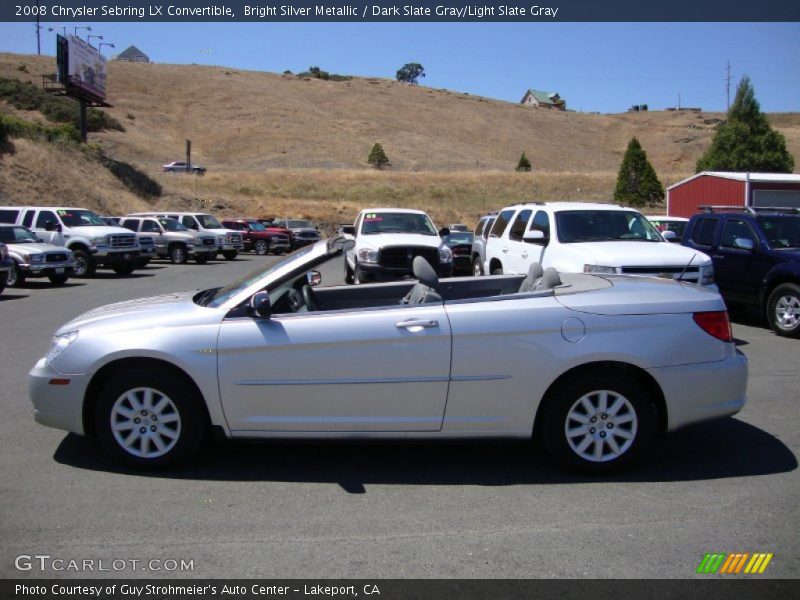 Bright Silver Metallic / Dark Slate Gray/Light Slate Gray 2008 Chrysler Sebring LX Convertible