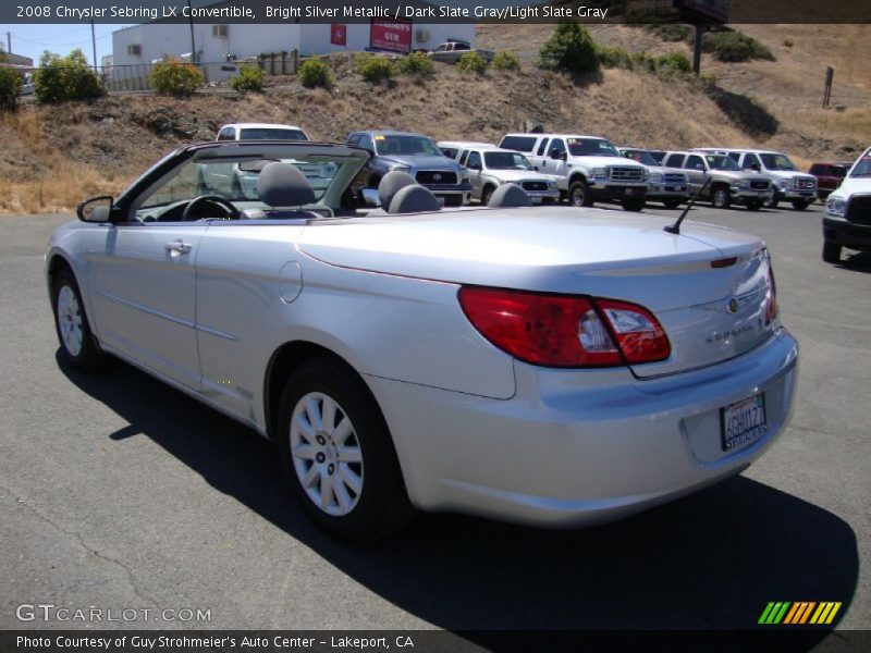 Bright Silver Metallic / Dark Slate Gray/Light Slate Gray 2008 Chrysler Sebring LX Convertible