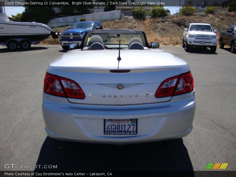 Bright Silver Metallic / Dark Slate Gray/Light Slate Gray 2008 Chrysler Sebring LX Convertible