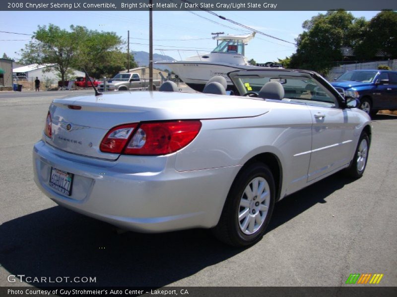 Bright Silver Metallic / Dark Slate Gray/Light Slate Gray 2008 Chrysler Sebring LX Convertible