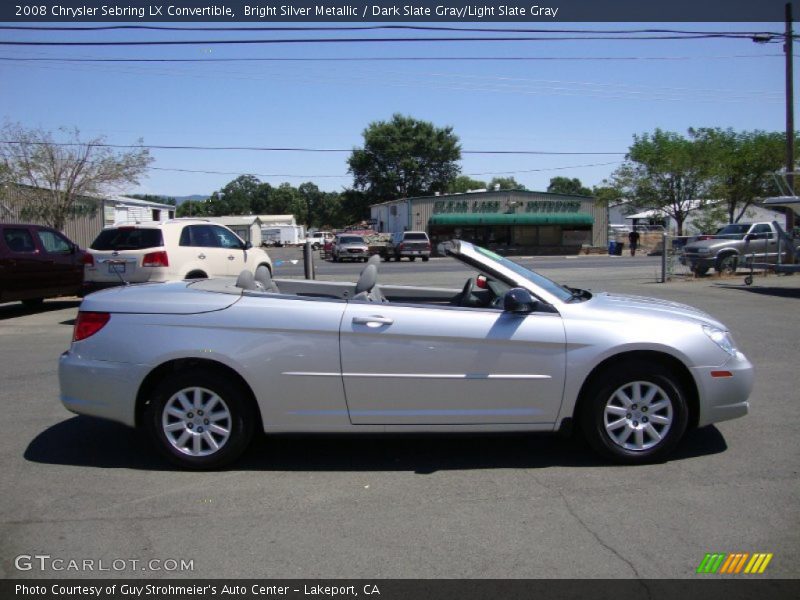Bright Silver Metallic / Dark Slate Gray/Light Slate Gray 2008 Chrysler Sebring LX Convertible