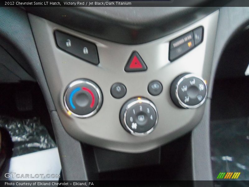 Victory Red / Jet Black/Dark Titanium 2012 Chevrolet Sonic LT Hatch
