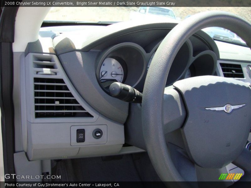 Bright Silver Metallic / Dark Slate Gray/Light Slate Gray 2008 Chrysler Sebring LX Convertible