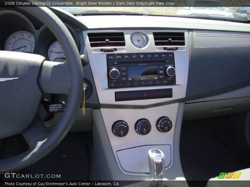 Bright Silver Metallic / Dark Slate Gray/Light Slate Gray 2008 Chrysler Sebring LX Convertible