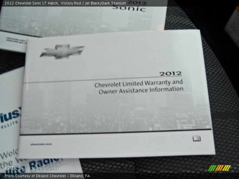 Victory Red / Jet Black/Dark Titanium 2012 Chevrolet Sonic LT Hatch