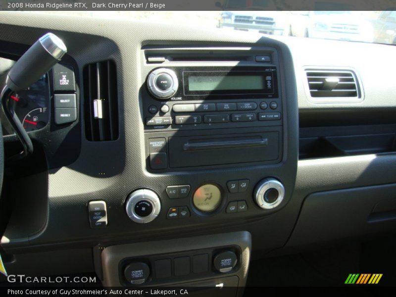 Dark Cherry Pearl / Beige 2008 Honda Ridgeline RTX