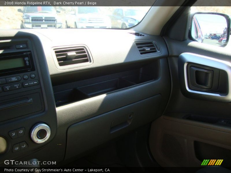 Dark Cherry Pearl / Beige 2008 Honda Ridgeline RTX