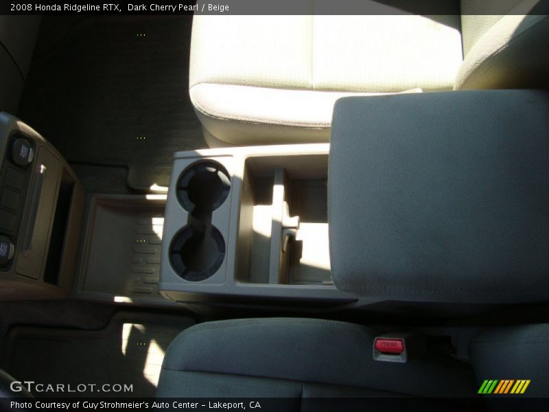 Dark Cherry Pearl / Beige 2008 Honda Ridgeline RTX