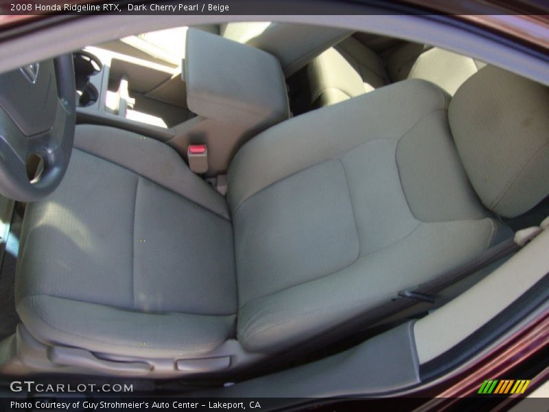 Dark Cherry Pearl / Beige 2008 Honda Ridgeline RTX