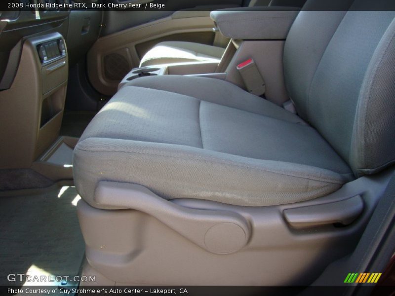 Dark Cherry Pearl / Beige 2008 Honda Ridgeline RTX