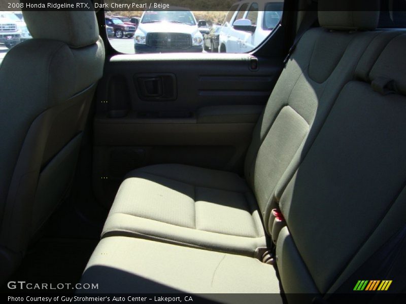 Dark Cherry Pearl / Beige 2008 Honda Ridgeline RTX