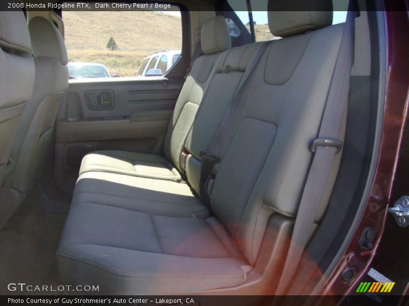 Dark Cherry Pearl / Beige 2008 Honda Ridgeline RTX