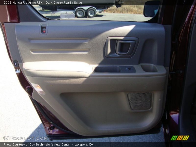 Dark Cherry Pearl / Beige 2008 Honda Ridgeline RTX