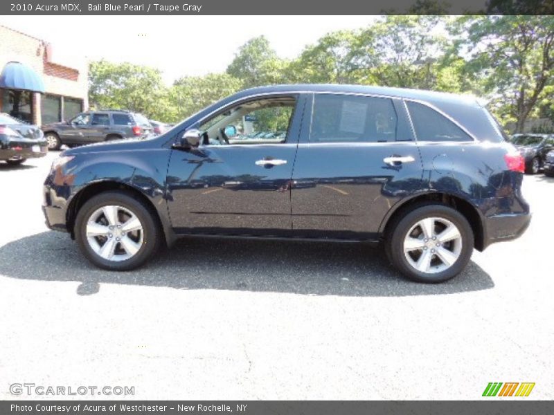 Bali Blue Pearl / Taupe Gray 2010 Acura MDX