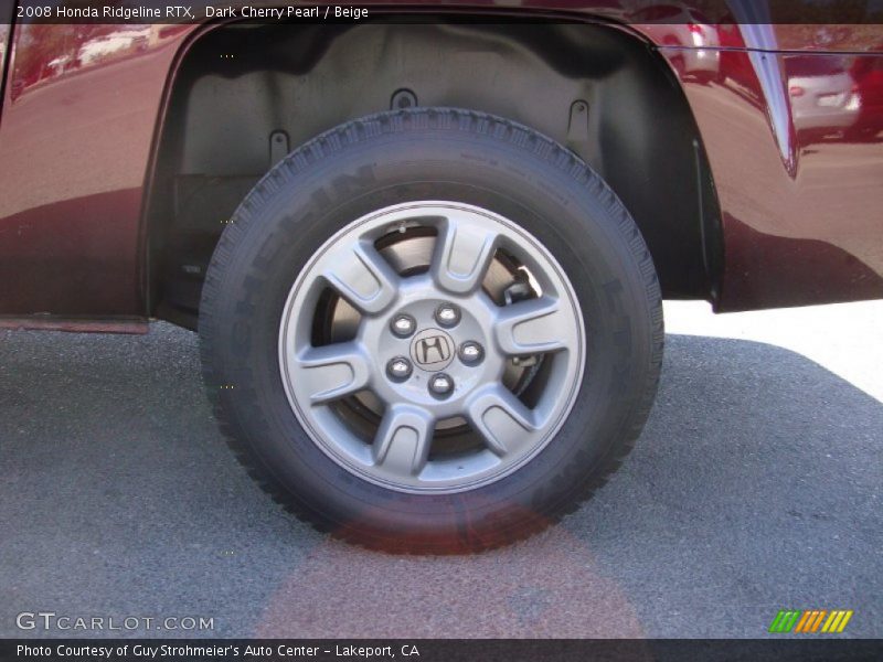 Dark Cherry Pearl / Beige 2008 Honda Ridgeline RTX