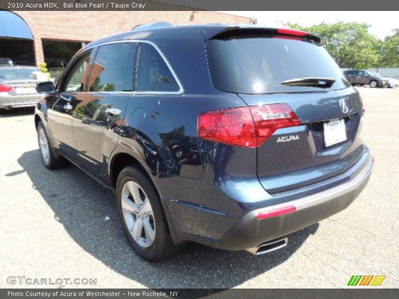 Bali Blue Pearl / Taupe Gray 2010 Acura MDX
