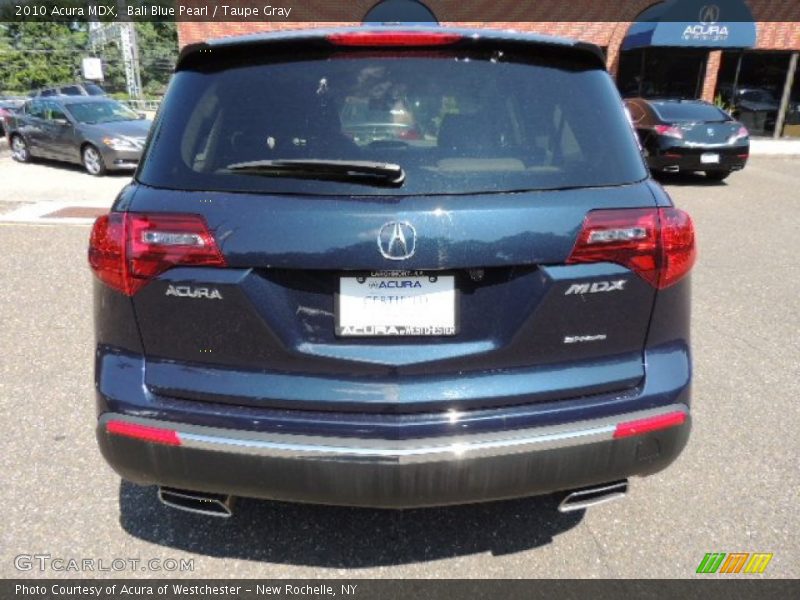 Bali Blue Pearl / Taupe Gray 2010 Acura MDX