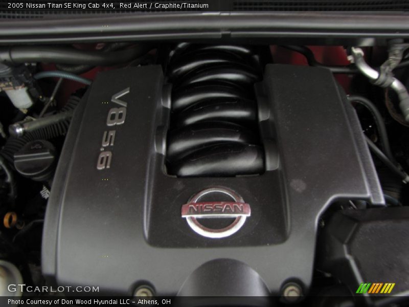 Red Alert / Graphite/Titanium 2005 Nissan Titan SE King Cab 4x4