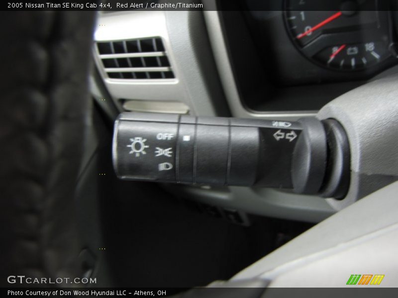 Red Alert / Graphite/Titanium 2005 Nissan Titan SE King Cab 4x4