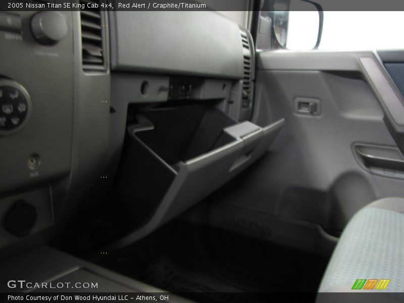 Red Alert / Graphite/Titanium 2005 Nissan Titan SE King Cab 4x4