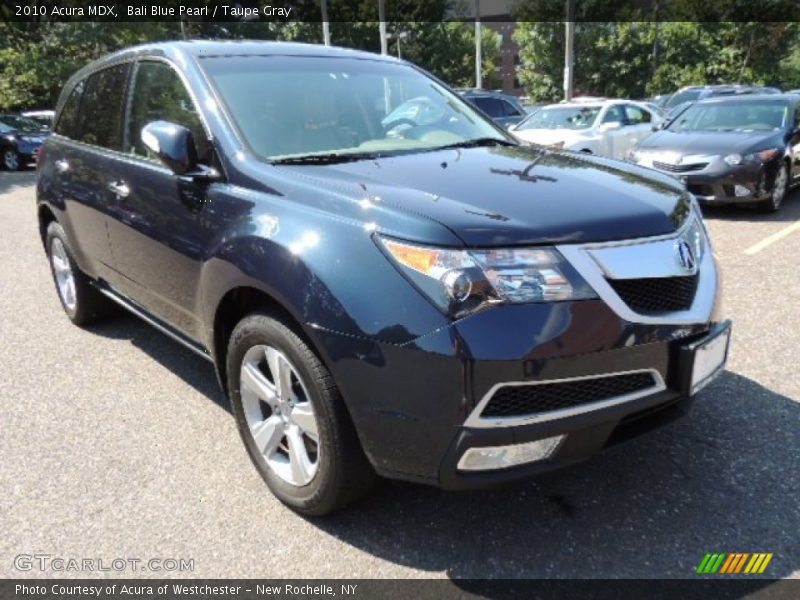 Bali Blue Pearl / Taupe Gray 2010 Acura MDX
