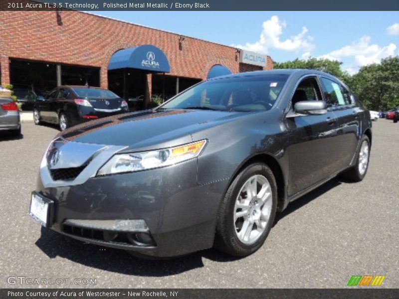 Polished Metal Metallic / Ebony Black 2011 Acura TL 3.5 Technology