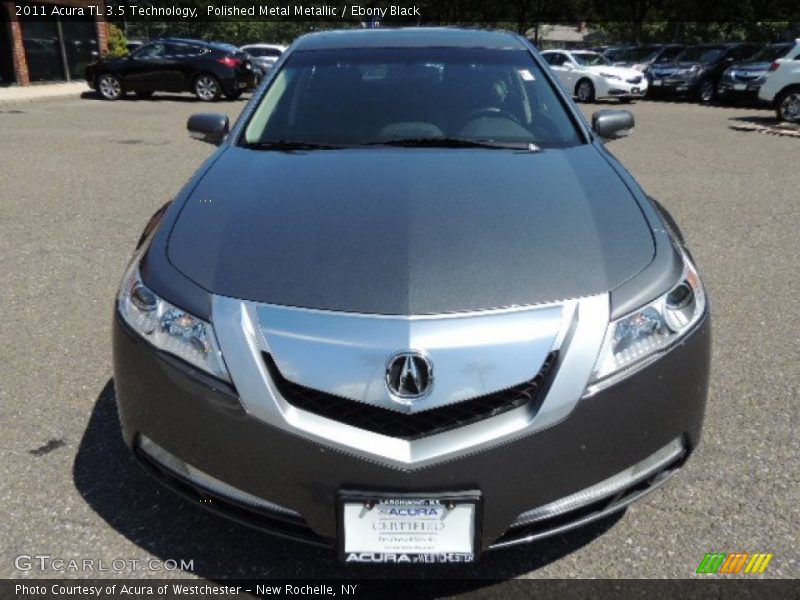 Polished Metal Metallic / Ebony Black 2011 Acura TL 3.5 Technology