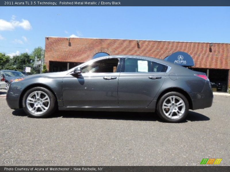 Polished Metal Metallic / Ebony Black 2011 Acura TL 3.5 Technology