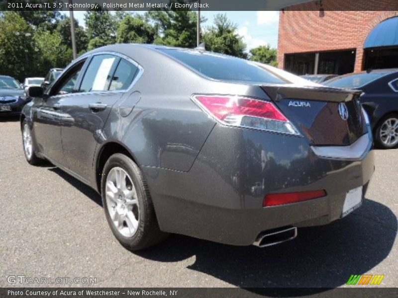 Polished Metal Metallic / Ebony Black 2011 Acura TL 3.5 Technology