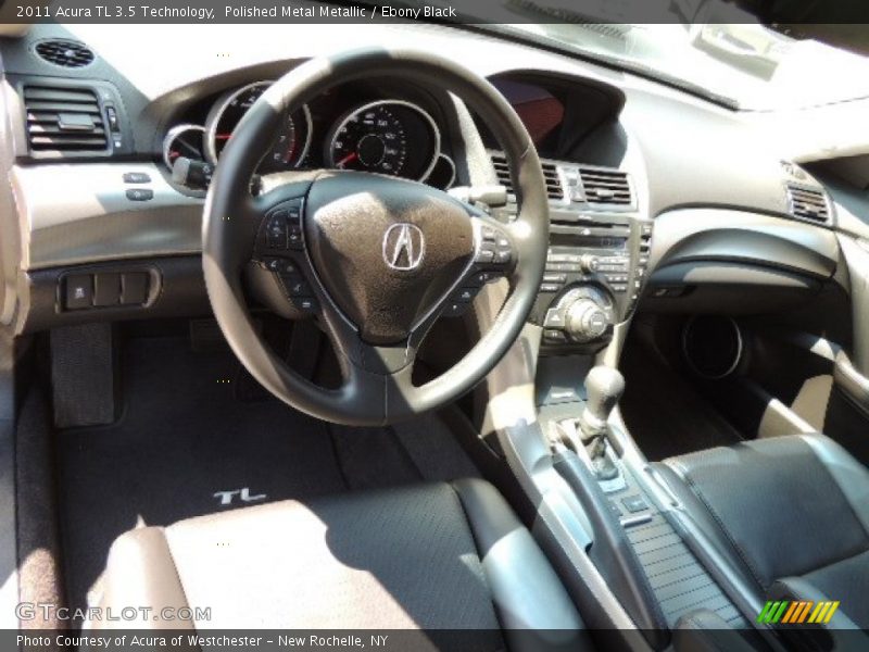 Polished Metal Metallic / Ebony Black 2011 Acura TL 3.5 Technology
