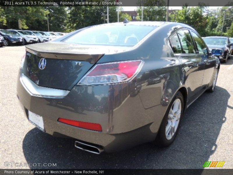 Polished Metal Metallic / Ebony Black 2011 Acura TL 3.5 Technology