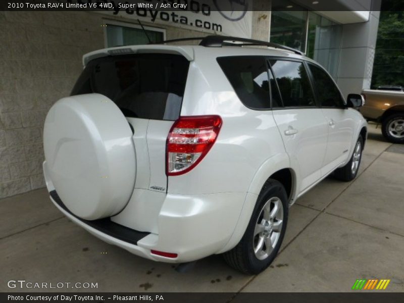 Super White / Ash Gray 2010 Toyota RAV4 Limited V6 4WD