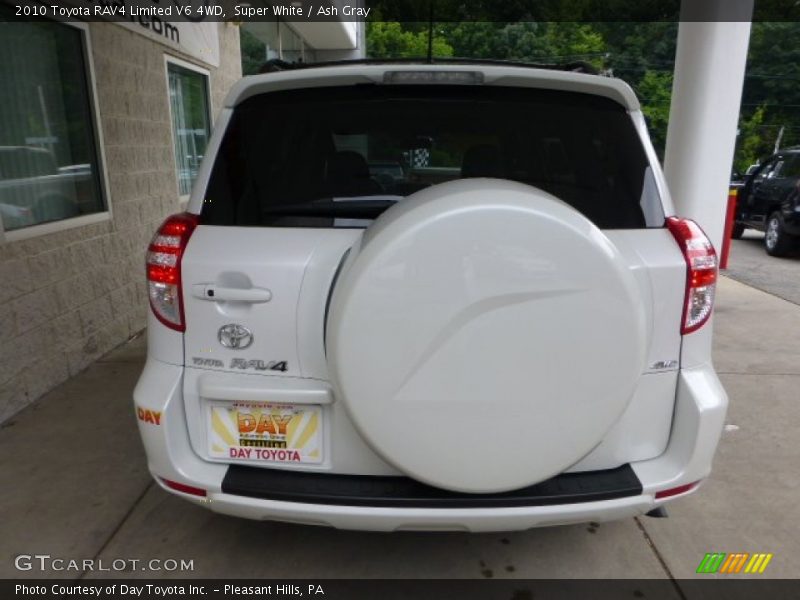 Super White / Ash Gray 2010 Toyota RAV4 Limited V6 4WD