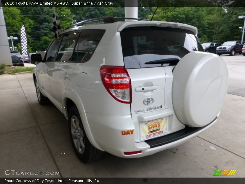 Super White / Ash Gray 2010 Toyota RAV4 Limited V6 4WD