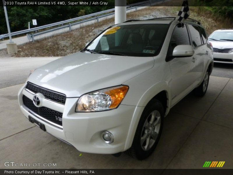 Super White / Ash Gray 2010 Toyota RAV4 Limited V6 4WD