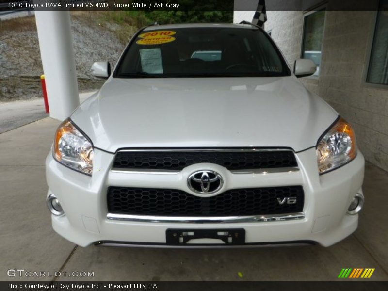 Super White / Ash Gray 2010 Toyota RAV4 Limited V6 4WD