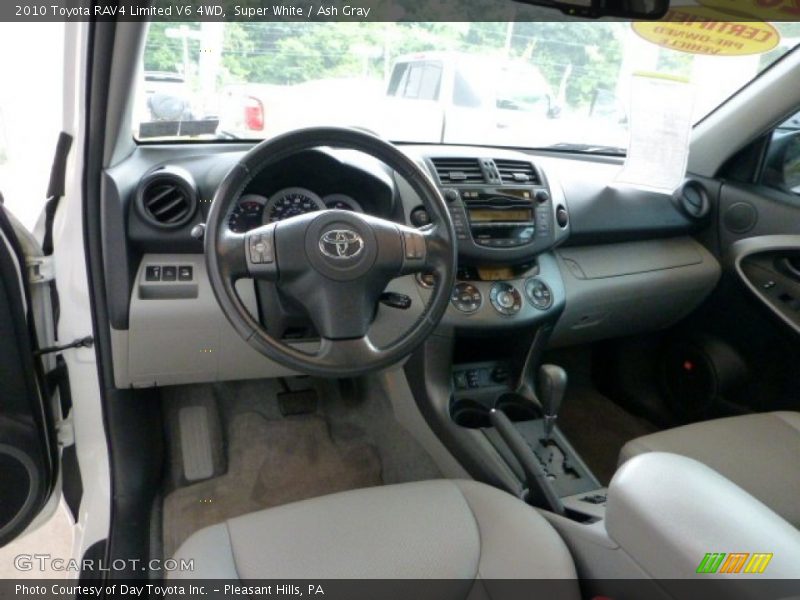 Super White / Ash Gray 2010 Toyota RAV4 Limited V6 4WD