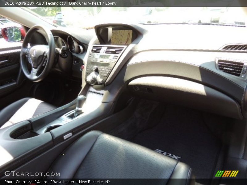 Dark Cherry Pearl / Ebony 2010 Acura ZDX AWD Technology