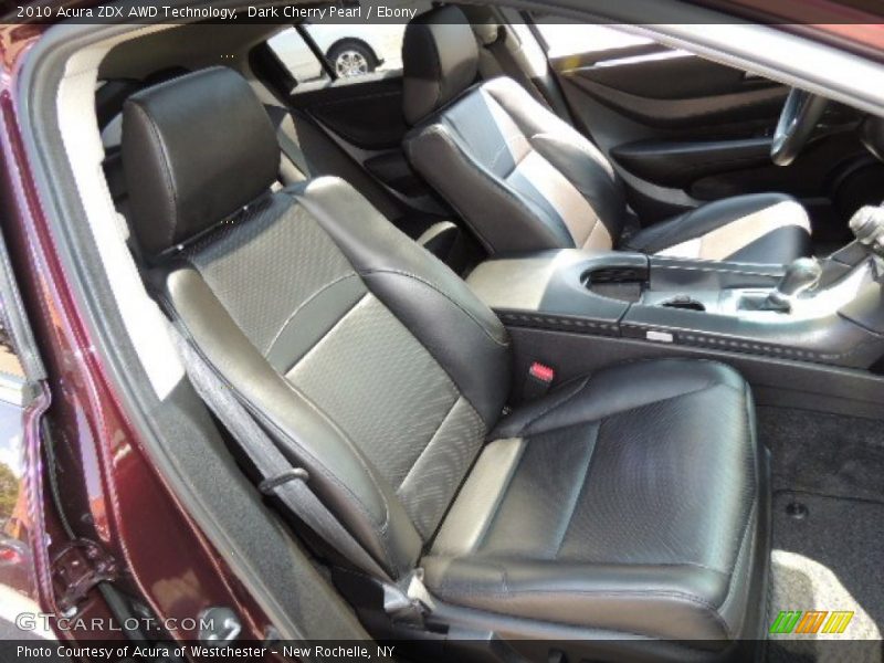 Dark Cherry Pearl / Ebony 2010 Acura ZDX AWD Technology