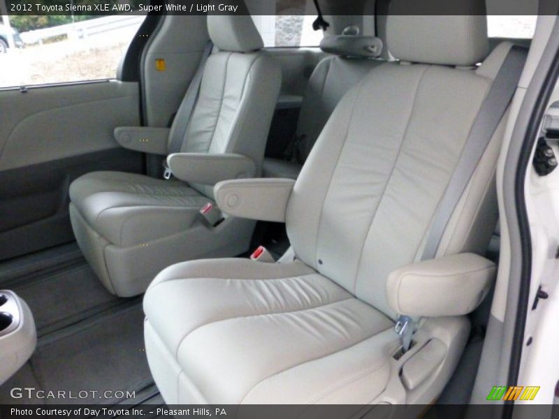 Super White / Light Gray 2012 Toyota Sienna XLE AWD