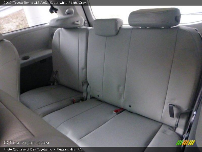 Super White / Light Gray 2012 Toyota Sienna XLE AWD