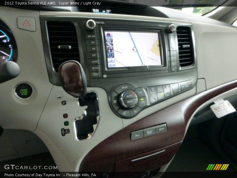 Super White / Light Gray 2012 Toyota Sienna XLE AWD
