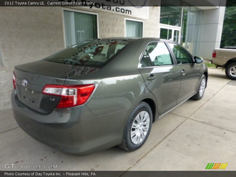 Cypress Green Pearl / Ivory 2012 Toyota Camry LE