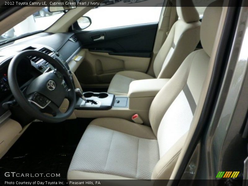 Cypress Green Pearl / Ivory 2012 Toyota Camry LE