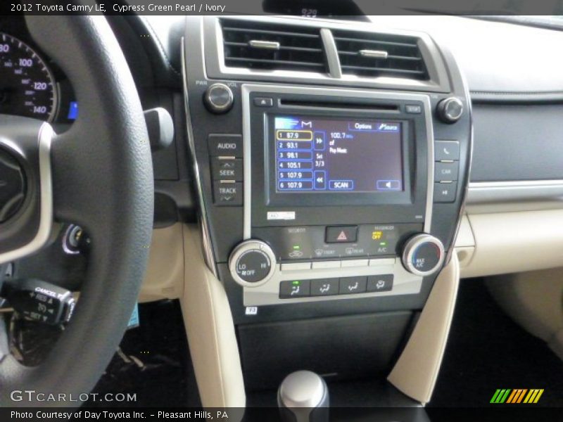 Cypress Green Pearl / Ivory 2012 Toyota Camry LE