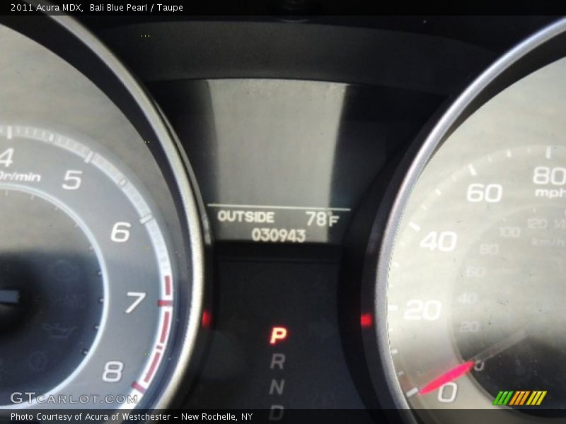 Bali Blue Pearl / Taupe 2011 Acura MDX