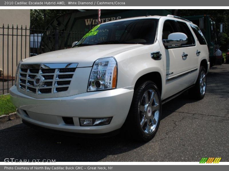 White Diamond / Cashmere/Cocoa 2010 Cadillac Escalade Hybrid AWD