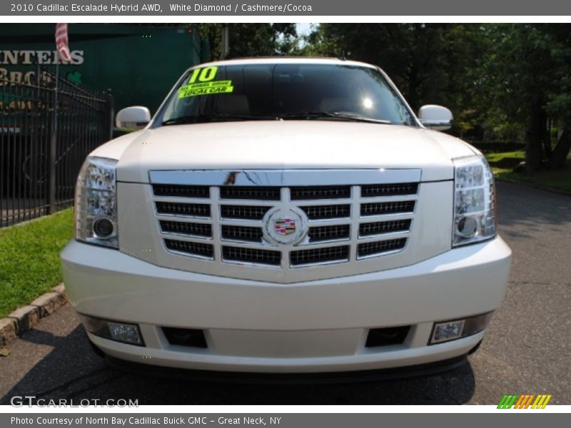 White Diamond / Cashmere/Cocoa 2010 Cadillac Escalade Hybrid AWD