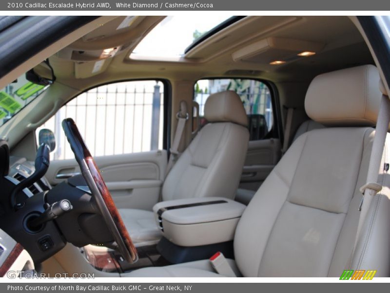 White Diamond / Cashmere/Cocoa 2010 Cadillac Escalade Hybrid AWD