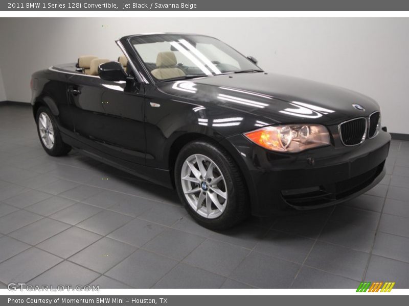 Jet Black / Savanna Beige 2011 BMW 1 Series 128i Convertible